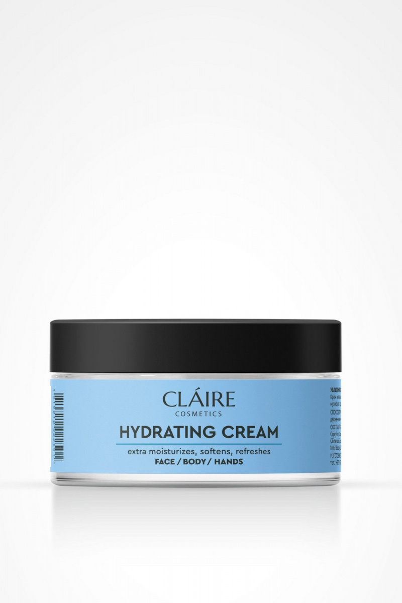 Кремы для лица Claire Cosmetics Увлажняющий крем для лица, тела и рук HYDRATING CREAM