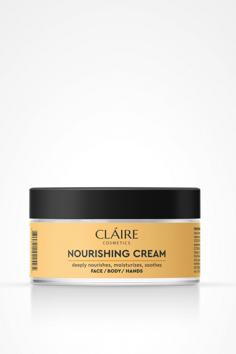 Кремы для лица Claire Cosmetics Питательный крем для лица, тела и рук NOURISHING CREAM