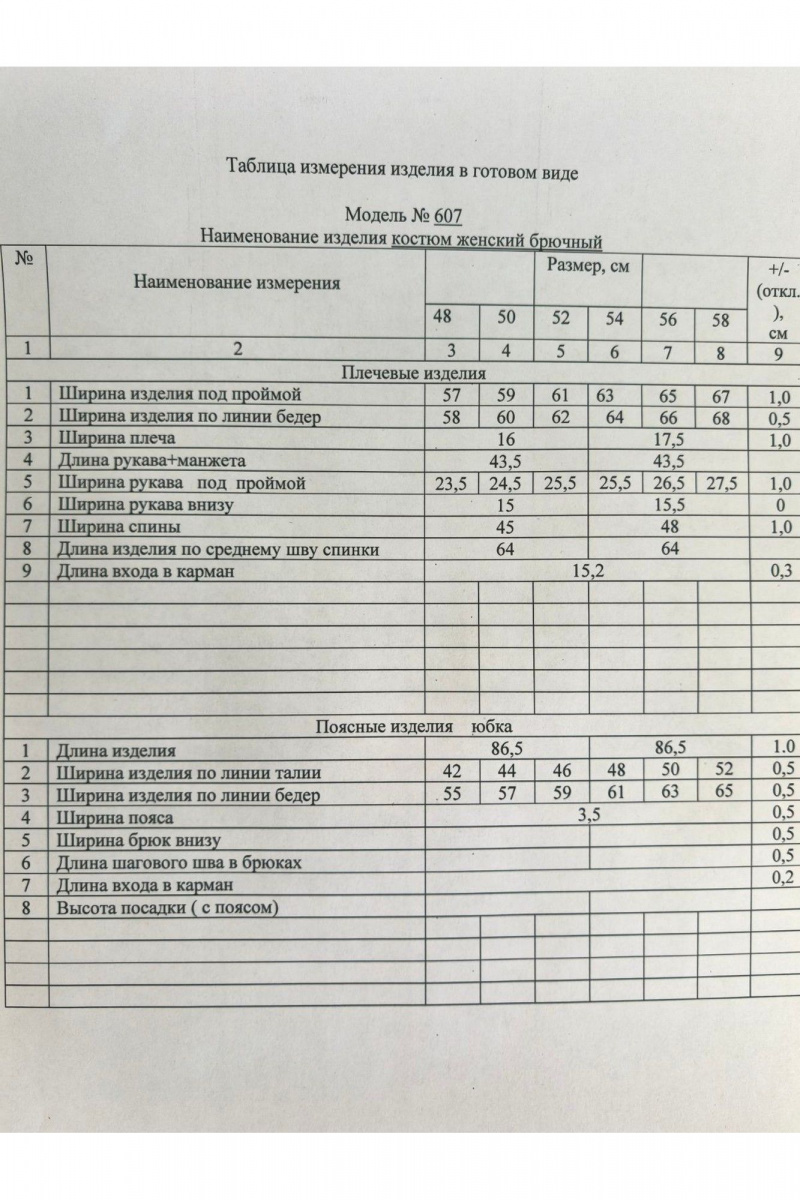 Юбочный комплект ZigzagStyle 607