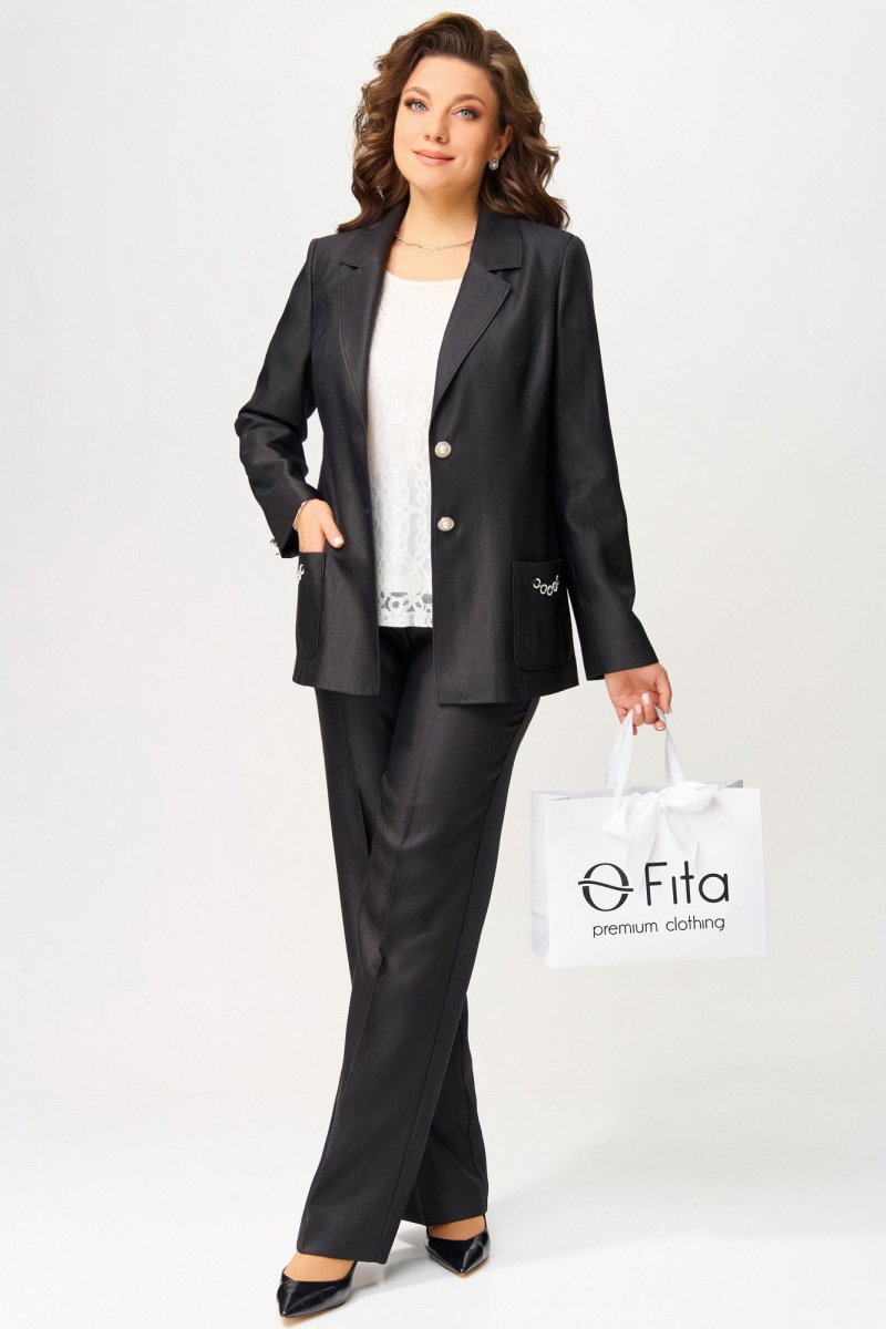 Брючный костюм Fita 3144 черный