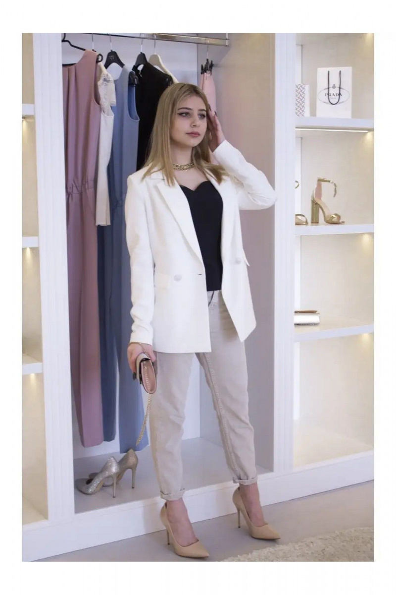 Жакеты MONA STYLE FASHION&DESIGN 20030/1 белый