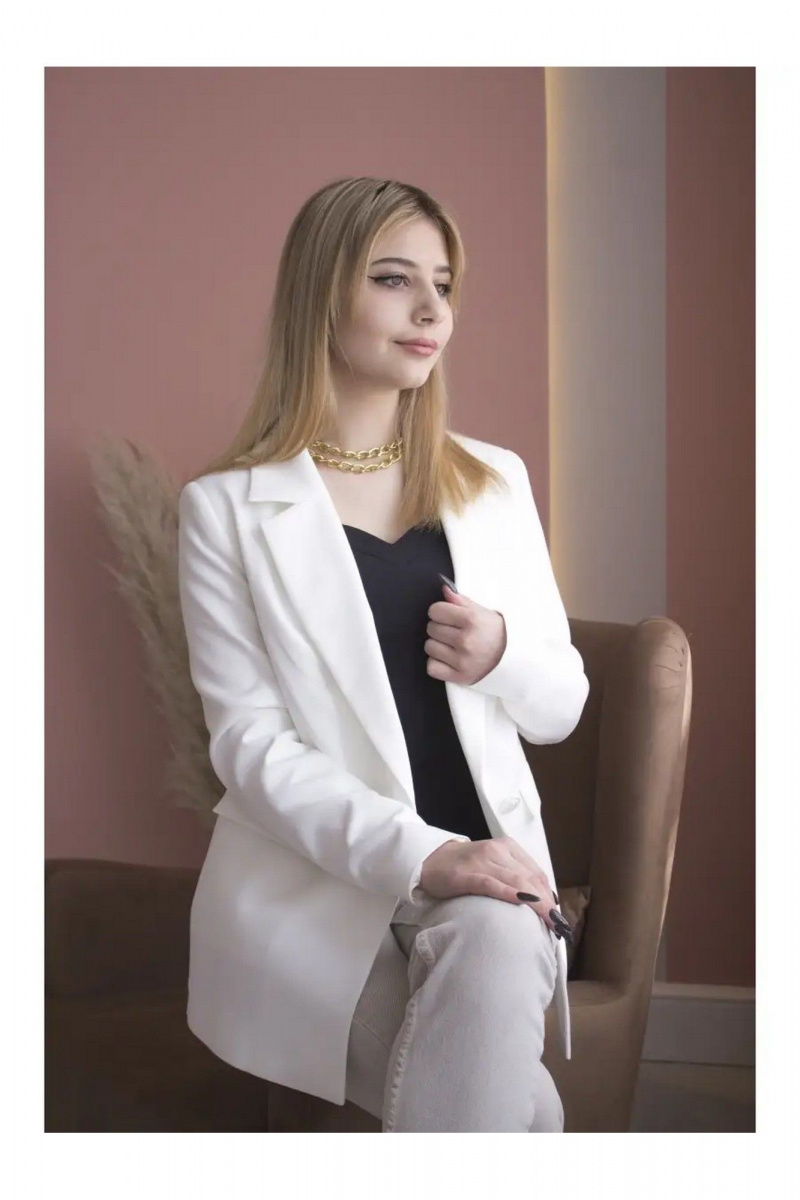 Жакеты MONA STYLE FASHION&DESIGN 20030/1 белый