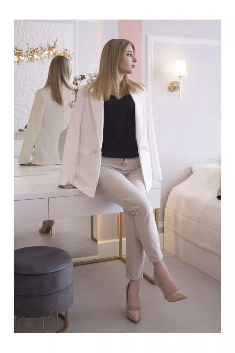 Жакеты MONA STYLE FASHION&DESIGN 20030/1 белый