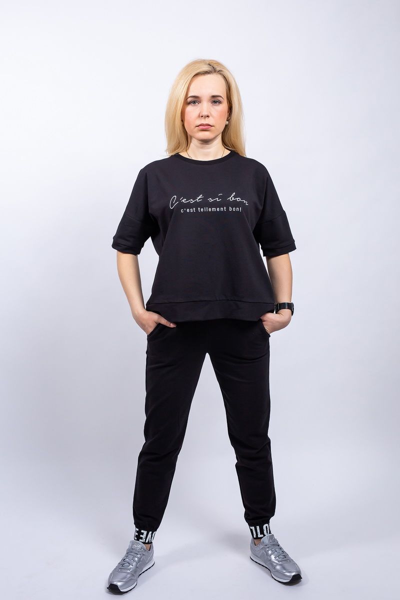 Брючный комплект Пинск-Стиль 3870 черный