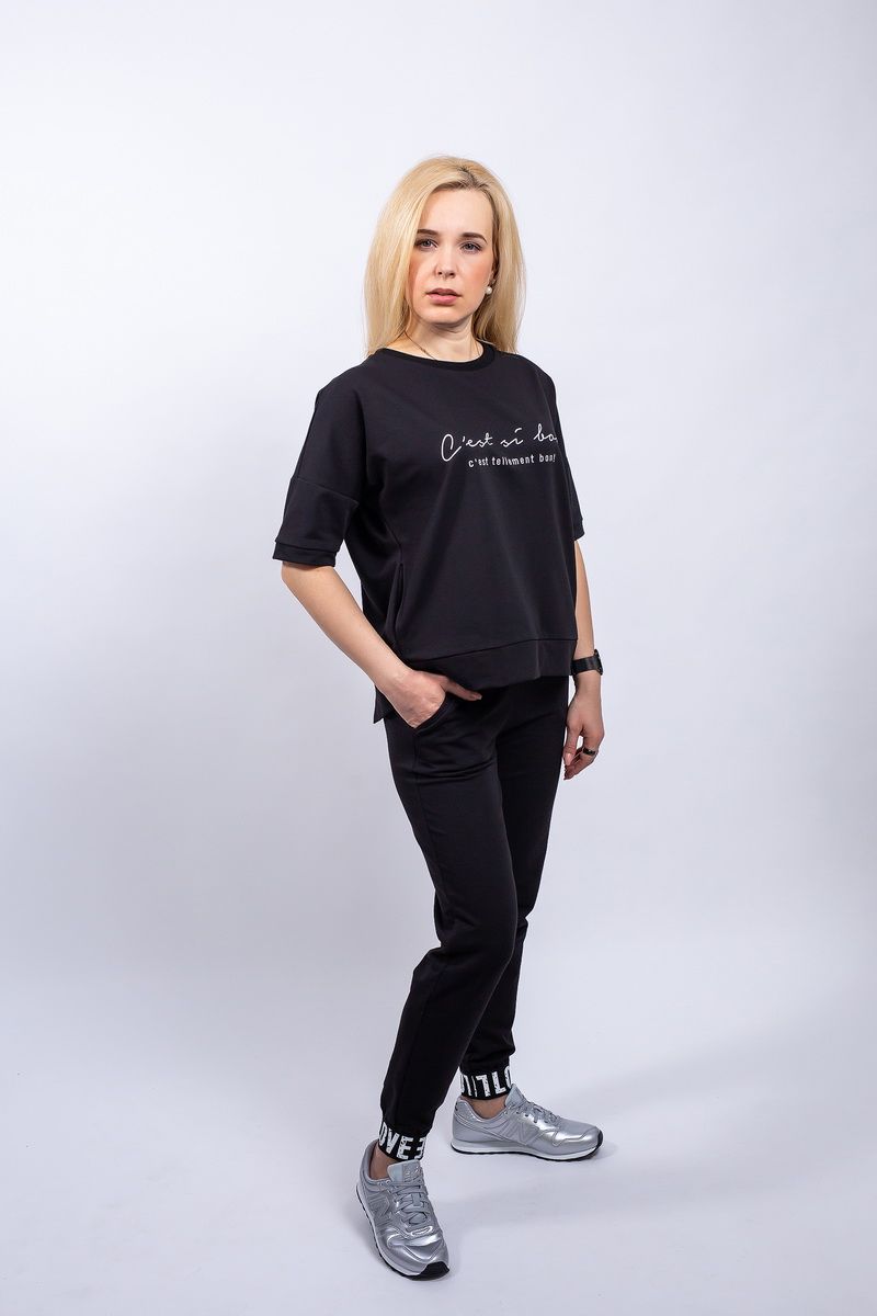 Брючный комплект Пинск-Стиль 3870 черный
