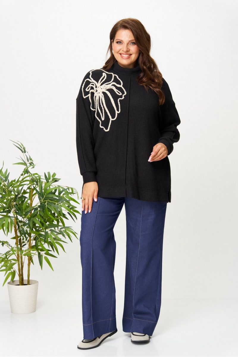 Джемперы AVA fashion М-152 черный