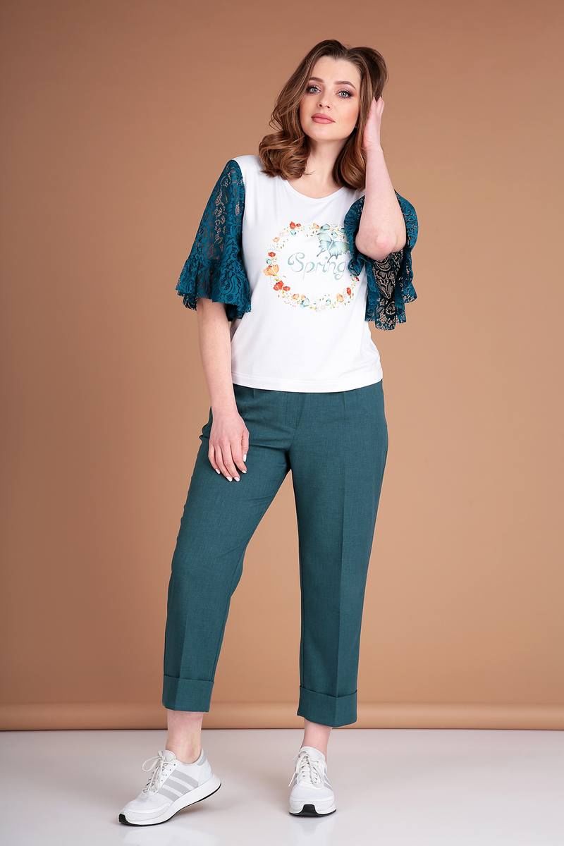 Брючный комплект Liona Style 785 изумруд