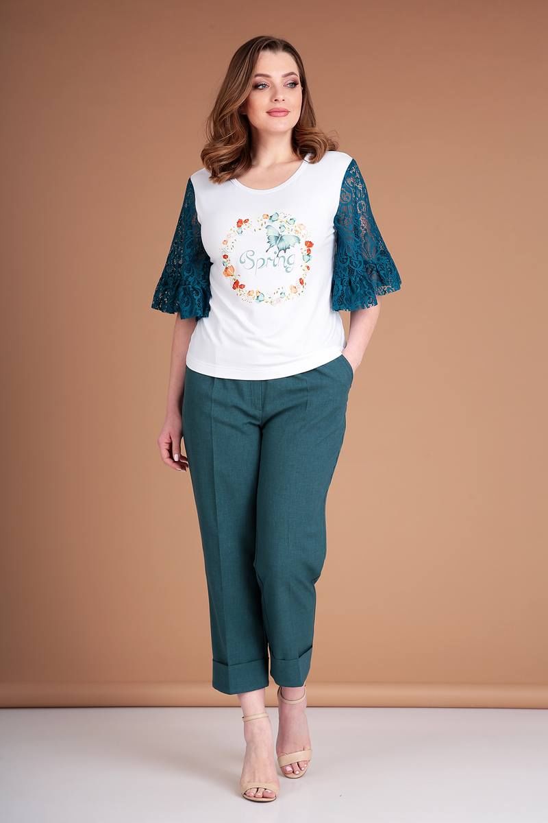 Брючный комплект Liona Style 785 изумруд
