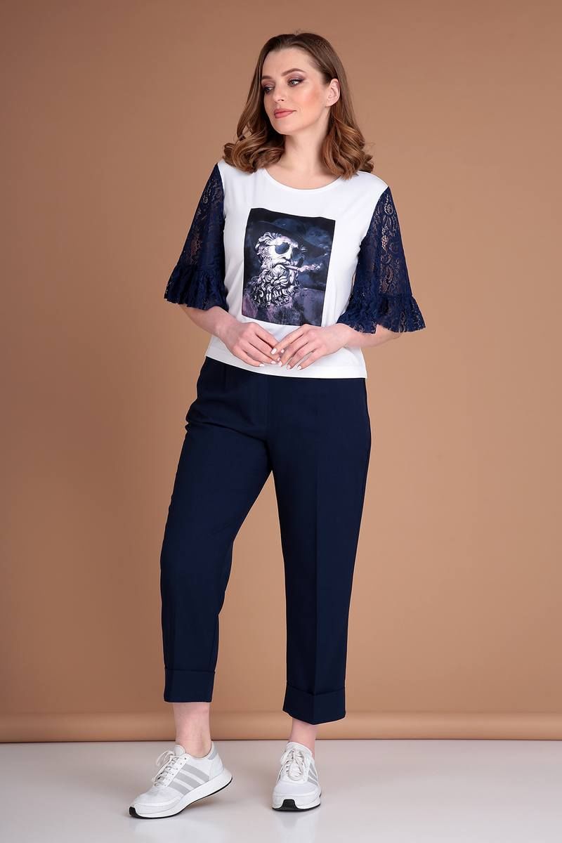 Брючный комплект Liona Style 785 темно-синий