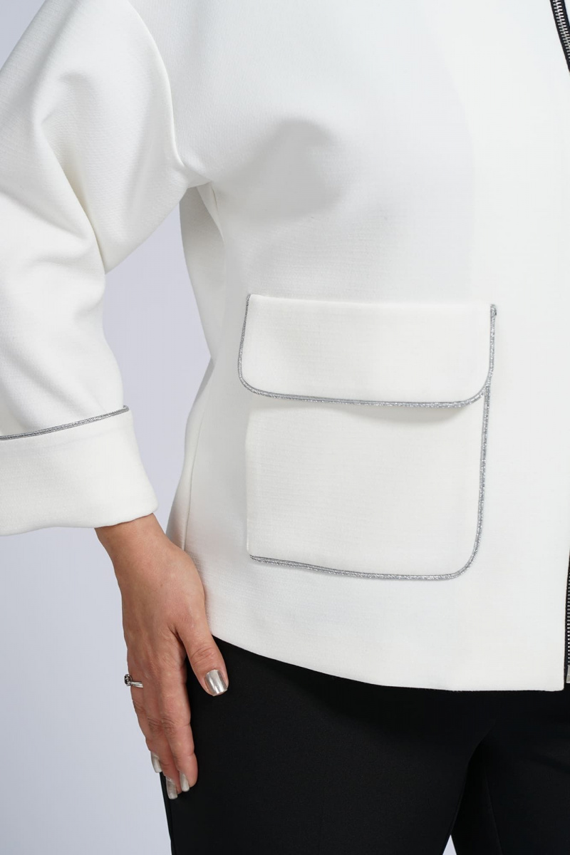 Брючный костюм Alani Collection 2144.1  бело-черный