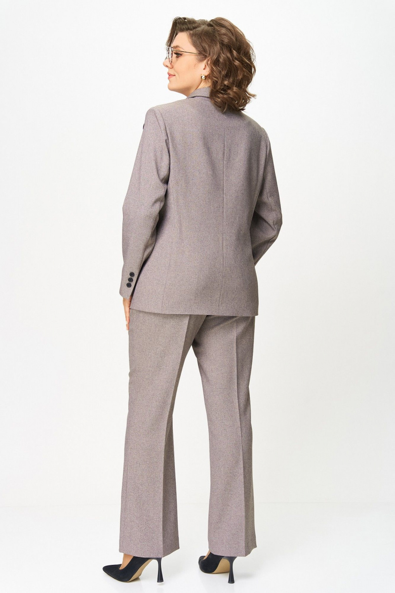 Брючный костюм Alani Collection 2188/1 серо-коричневый