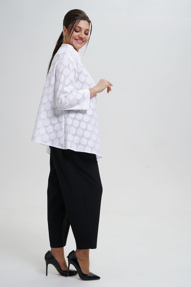 Брючный комплект Alani Collection 2303 молоко-черный