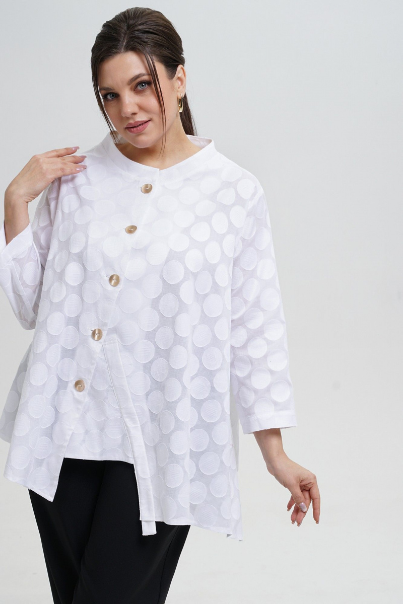 Брючный комплект Alani Collection 2303 молоко-черный