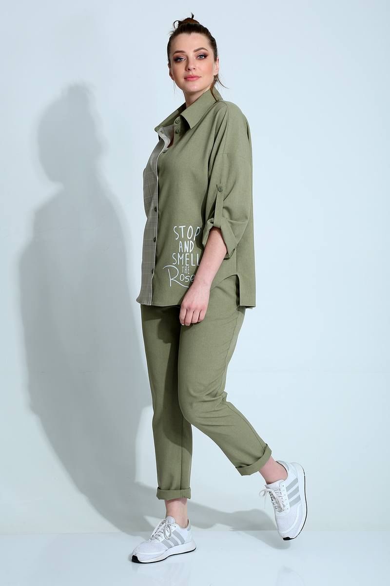 Брючный комплект Liona Style 790 зеленый