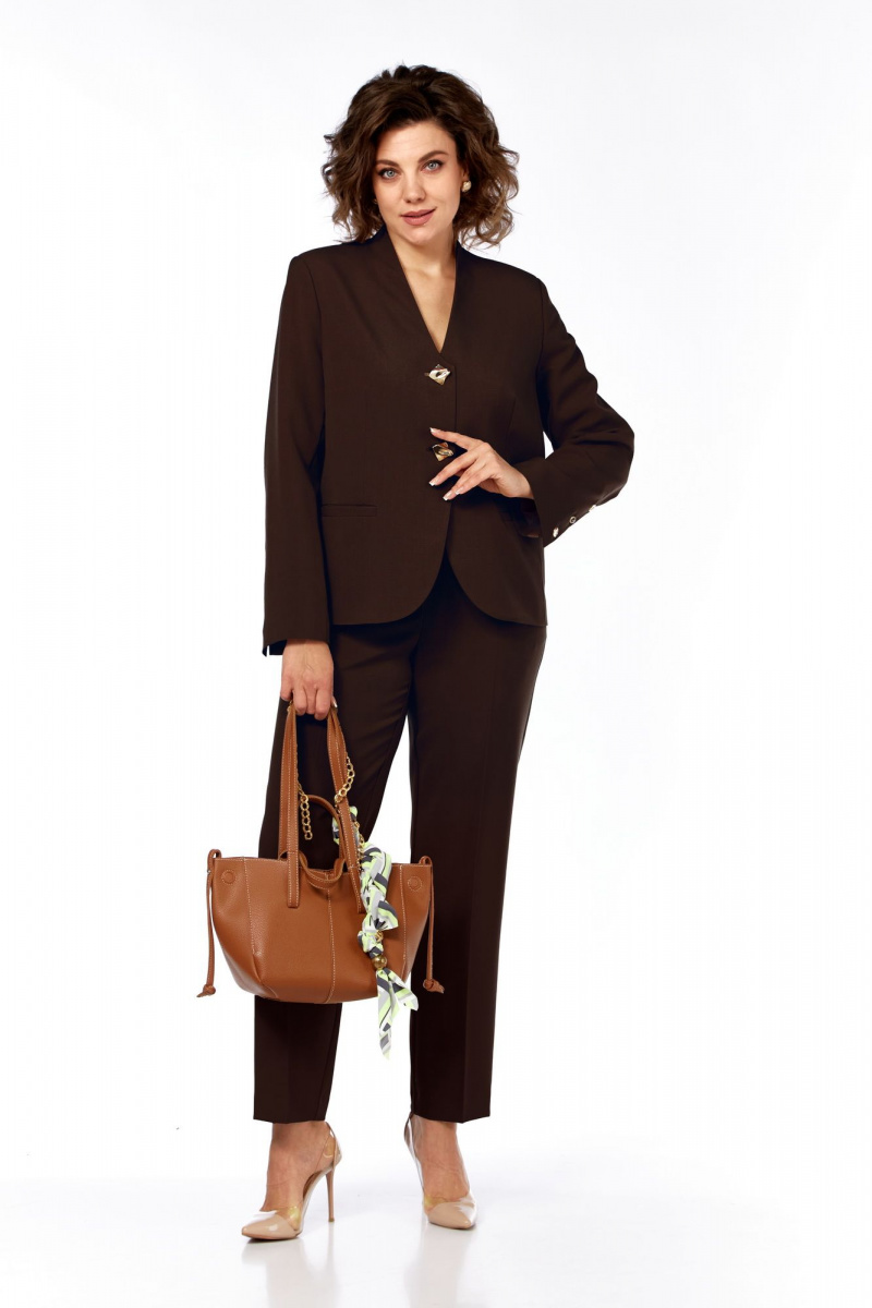 Брючный костюм Vilena 1086 шоколад