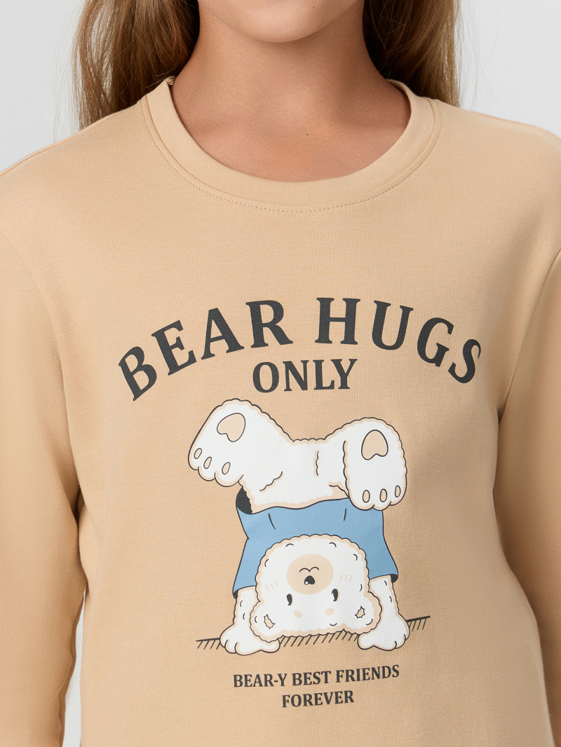 Пижамы Mark Formelle 567743/25-35753ПП-2 обжаренный_миндаль_мишки_на_сине_голубом_3_сл_на_п