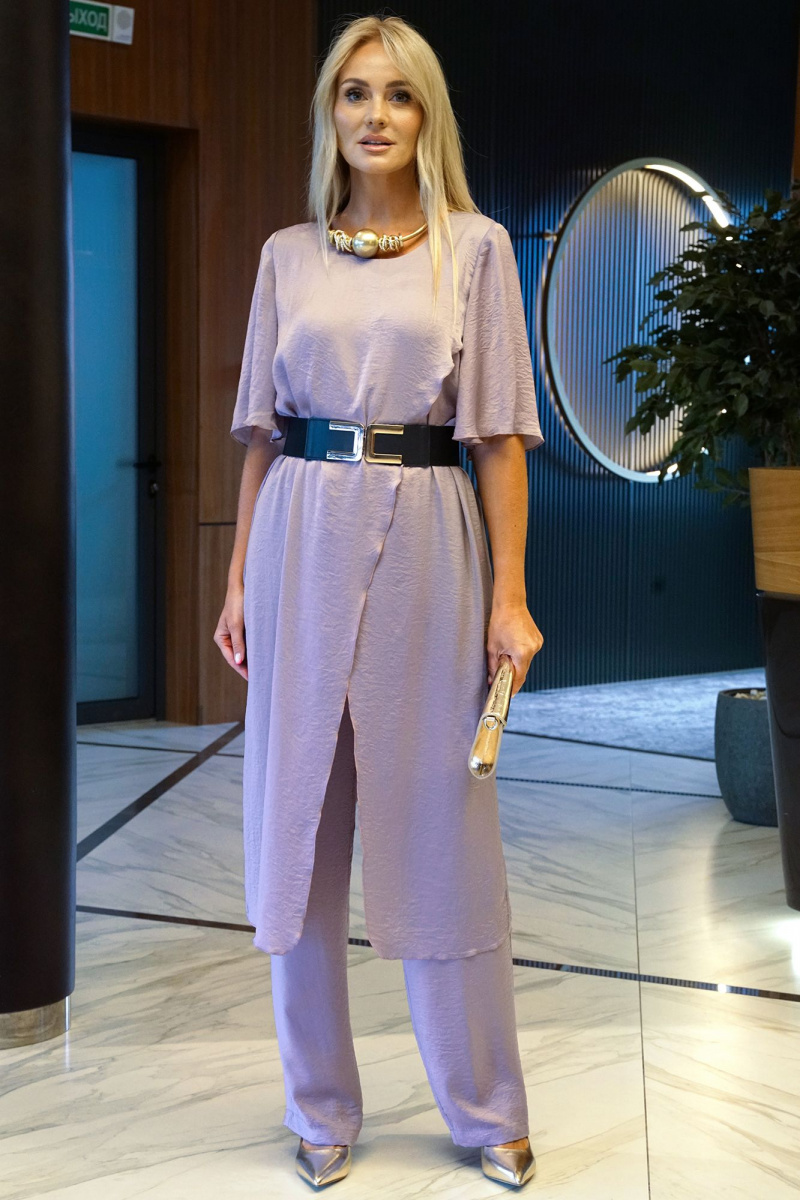 Брючный комплект Alani Collection 2430 лаванда