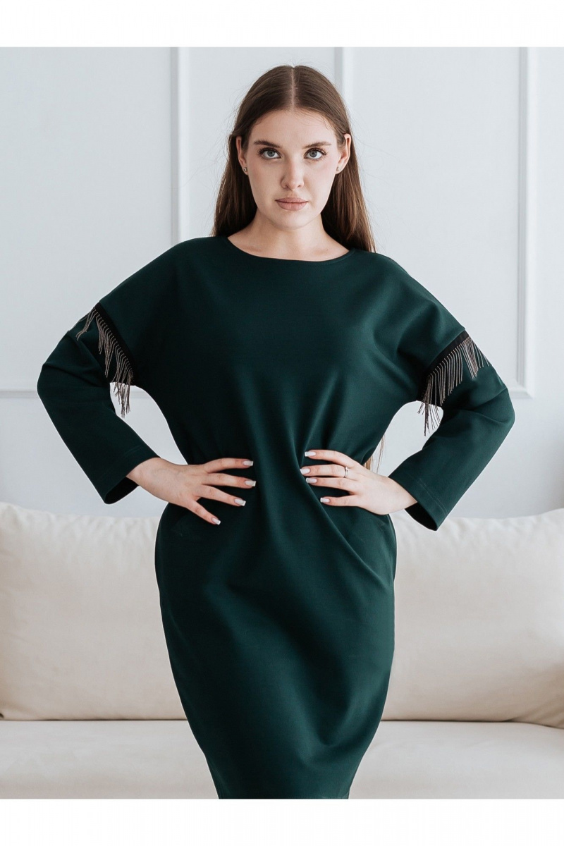 Платья BUNABOUTIQUE 21262 изумрудный