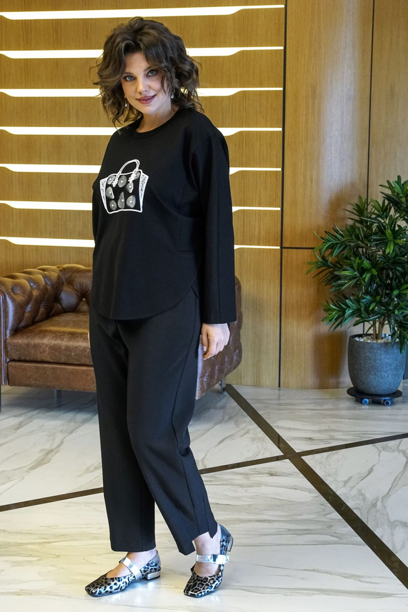 Брючный комплект Alani Collection 2418 черный
