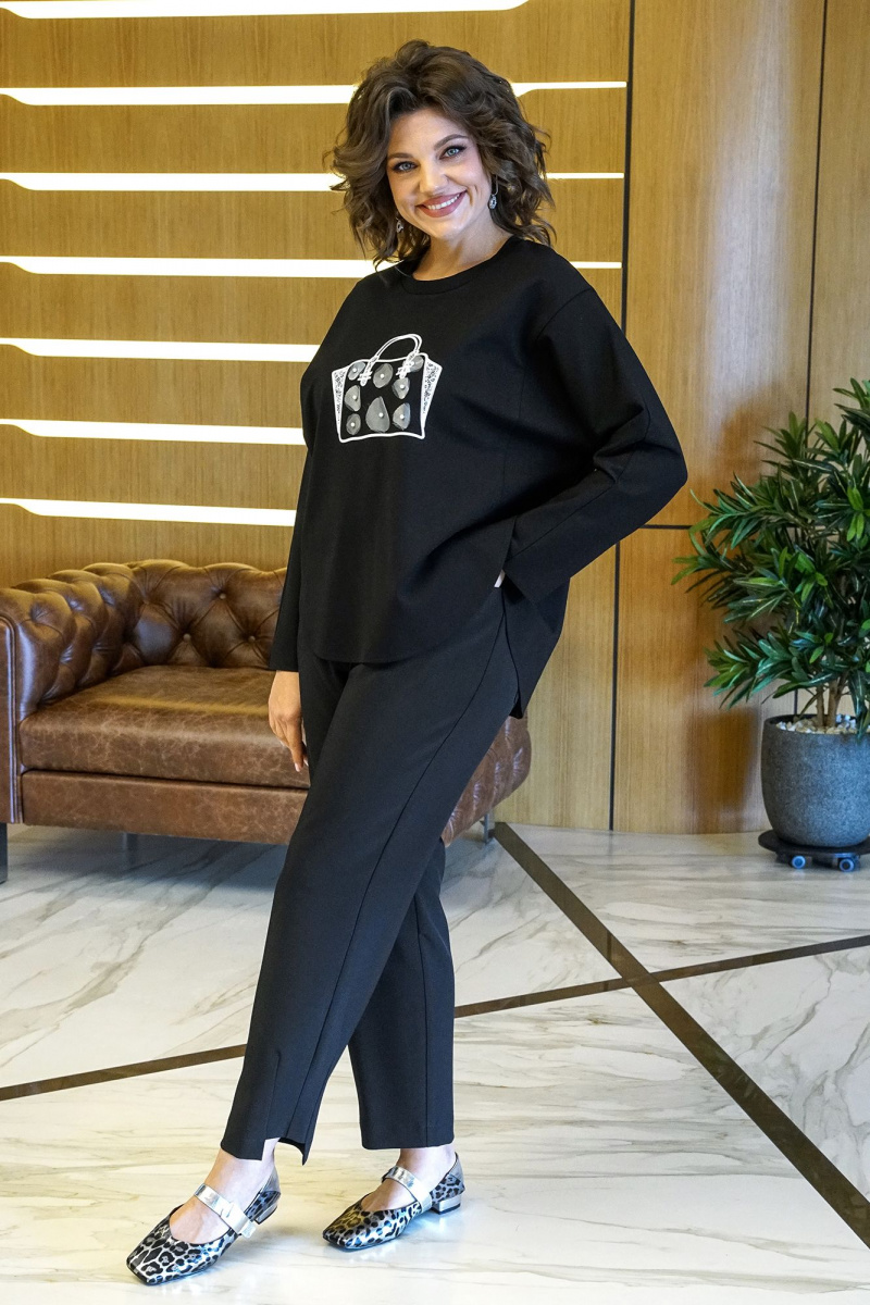 Брючный комплект Alani Collection 2418 черный