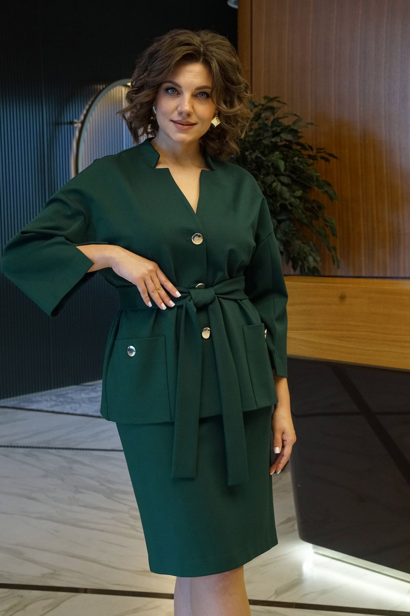 Юбочный костюм Alani Collection 2439 зеленый