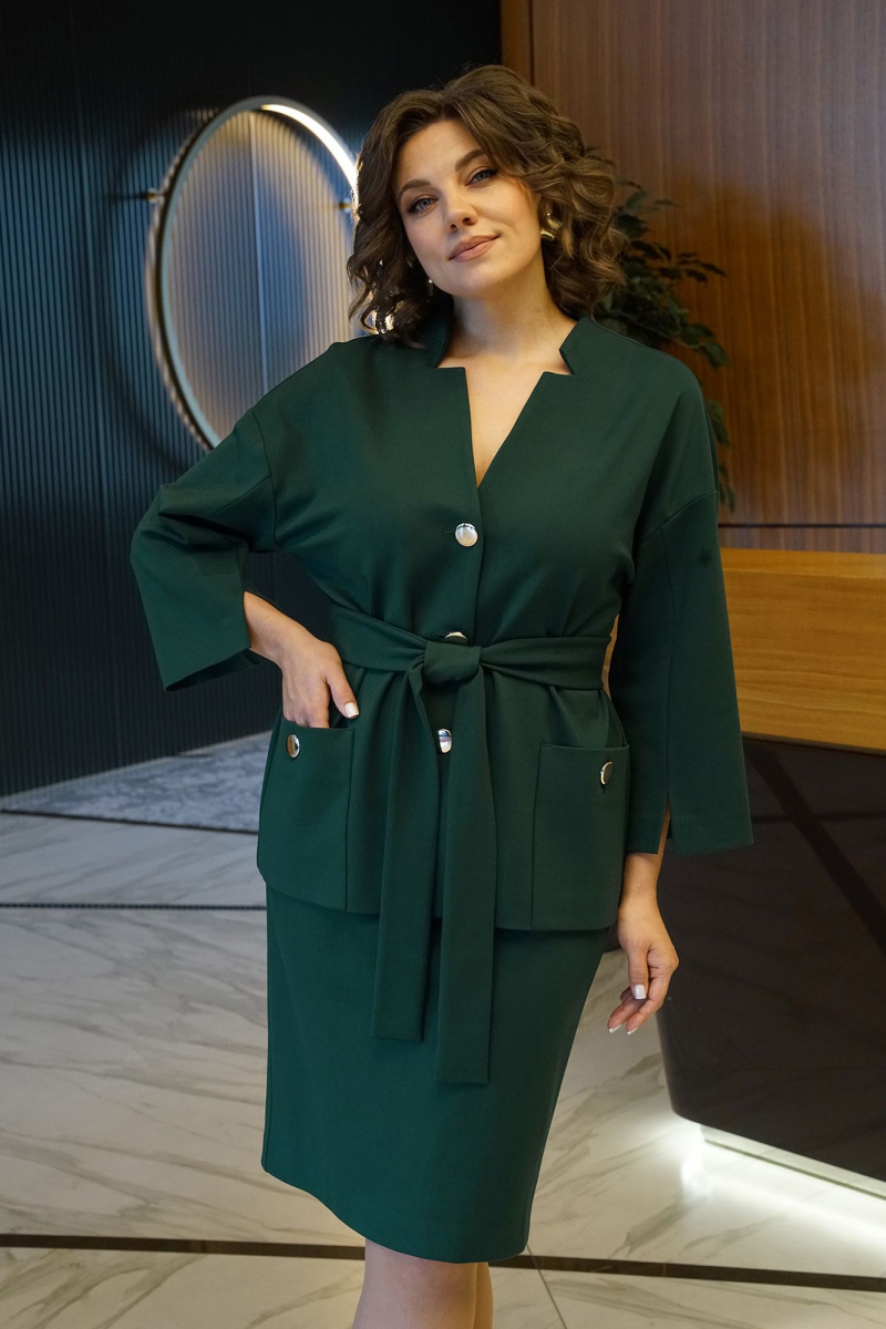Юбочный костюм Alani Collection 2439 зеленый