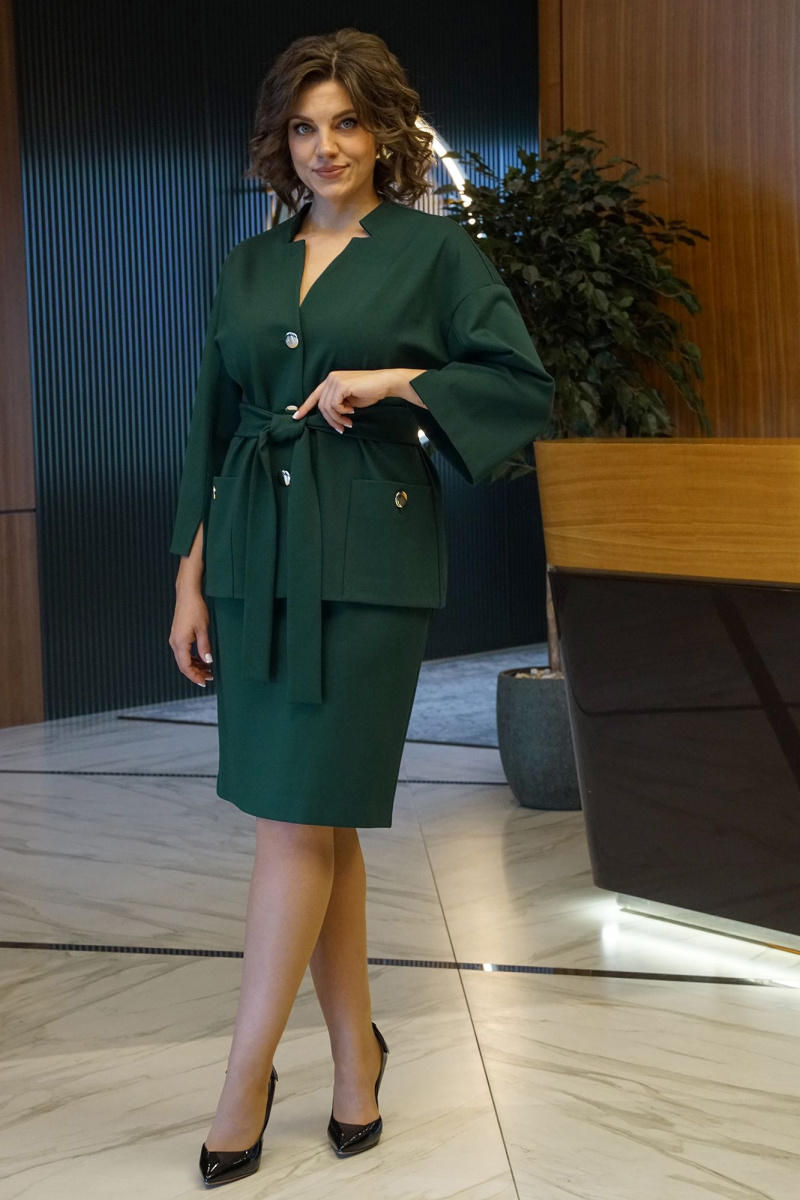 Юбочный костюм Alani Collection 2439 зеленый