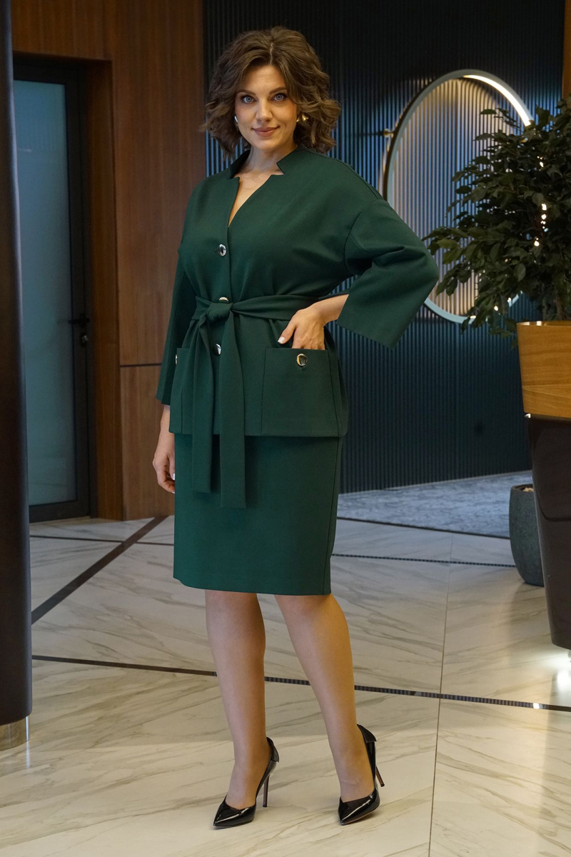 Юбочный костюм Alani Collection 2439 зеленый