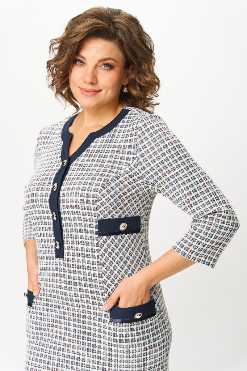 Платья Moda Versal П2555 молочно-синий