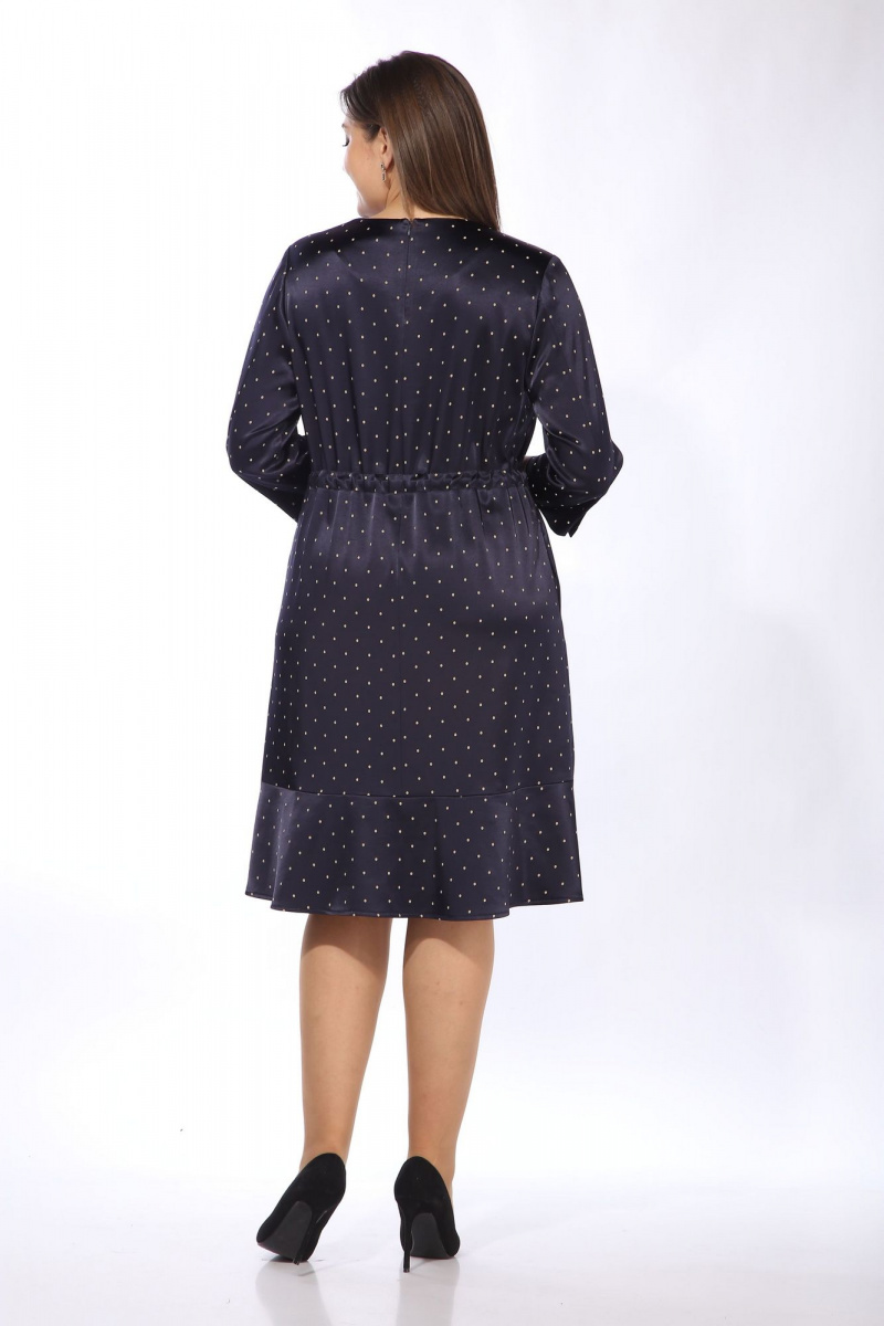 Платья Lady Style Classic 2674 темно-синий_с_бежевым