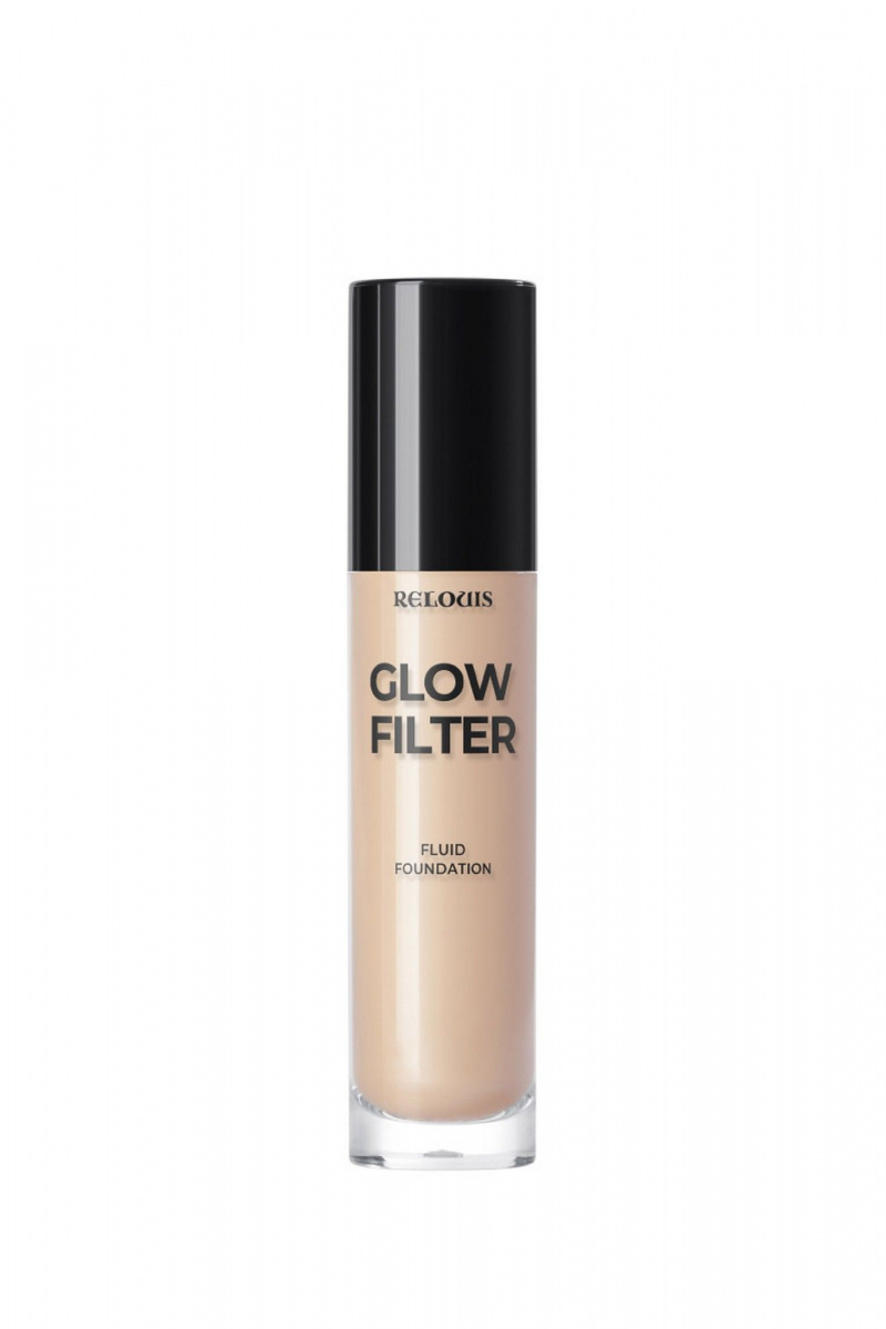 Тональные средства Relouis Glow Filter Fluid Foundation Light Beige 01