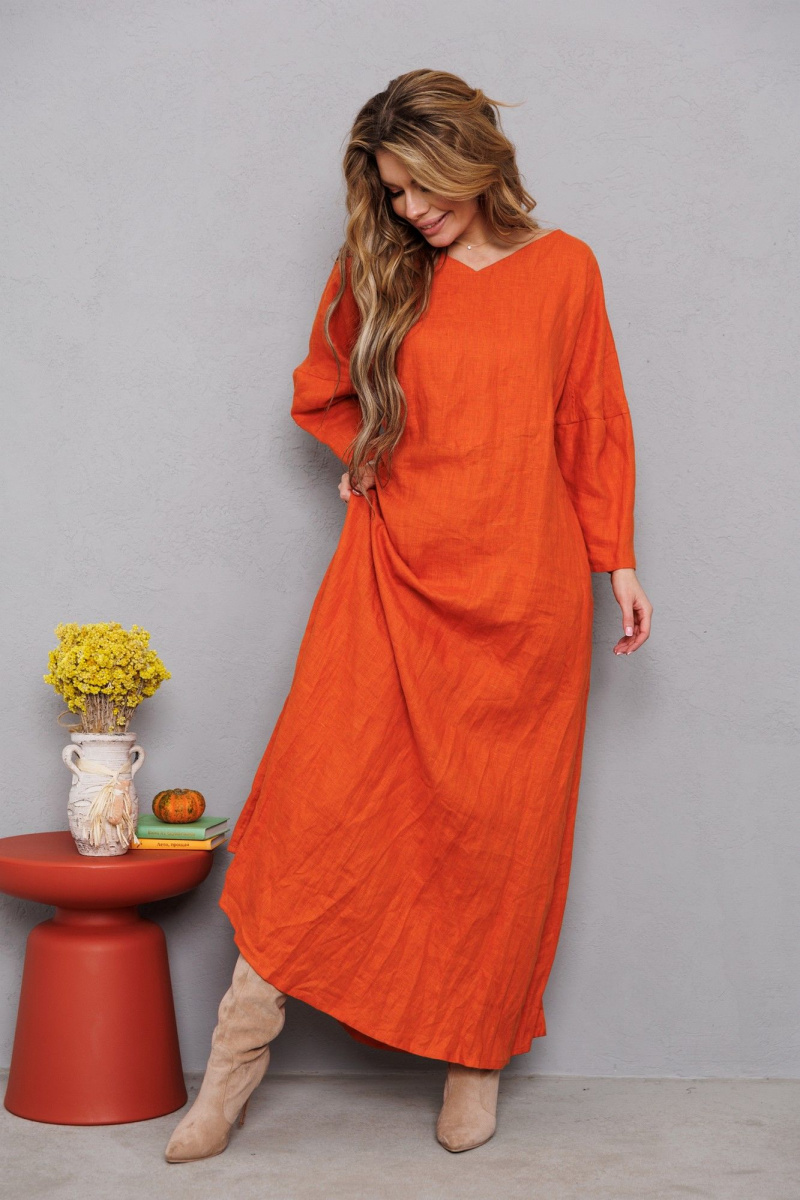 Платья АМУЛЕТ 9908 апельсин