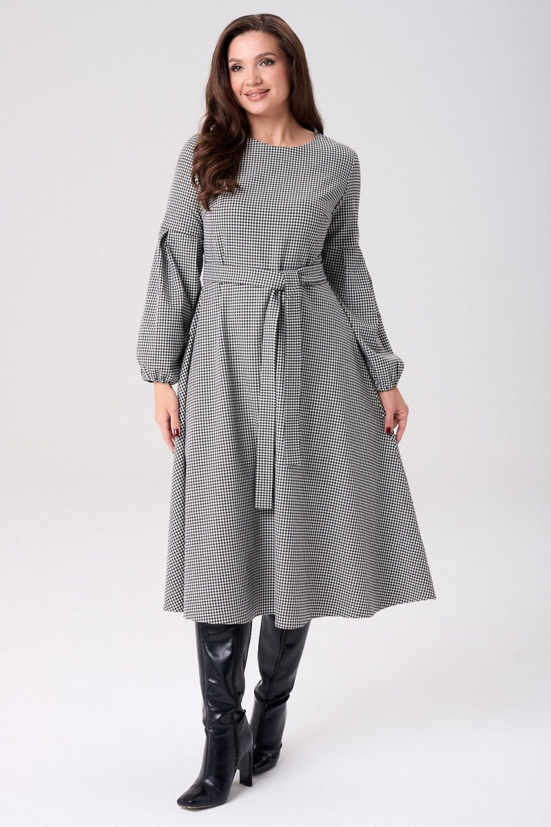 Платья Your size 2269 черно-белый