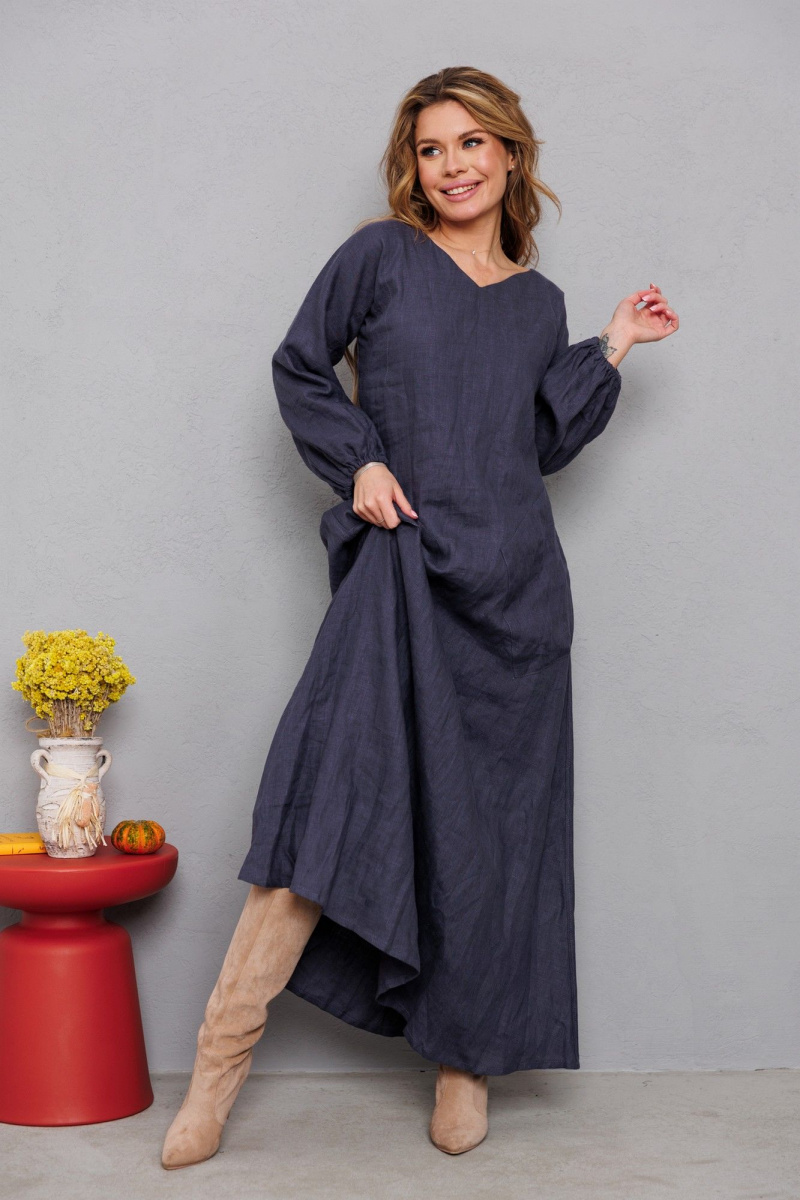 Платья АМУЛЕТ 9925 графит