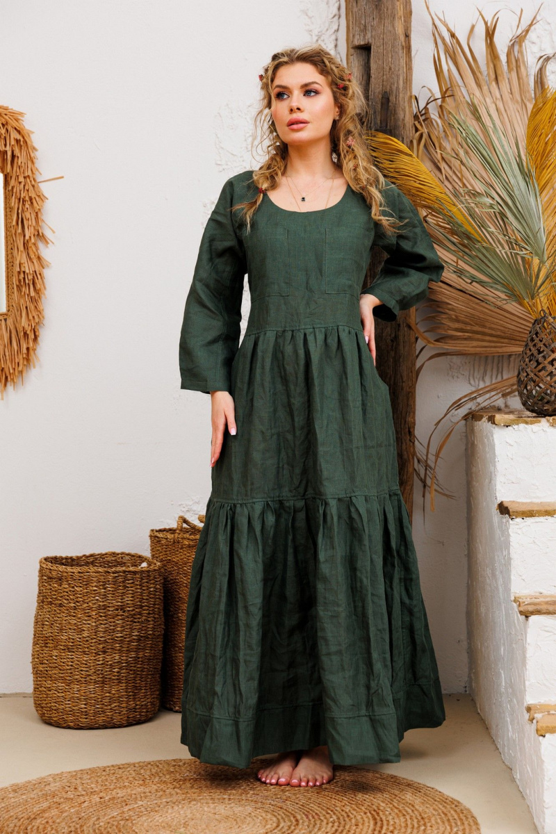 Платья АМУЛЕТ 9922 изумруд