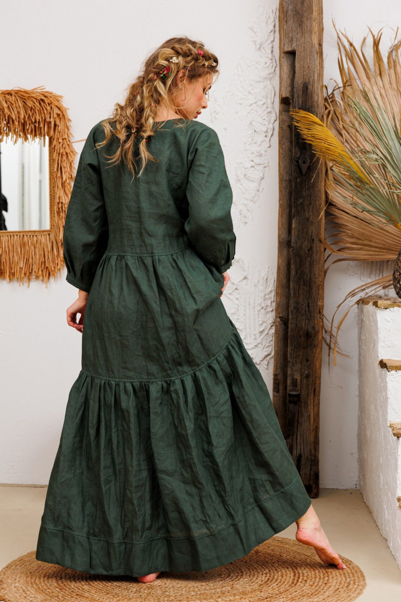 Платья АМУЛЕТ 9922 изумруд