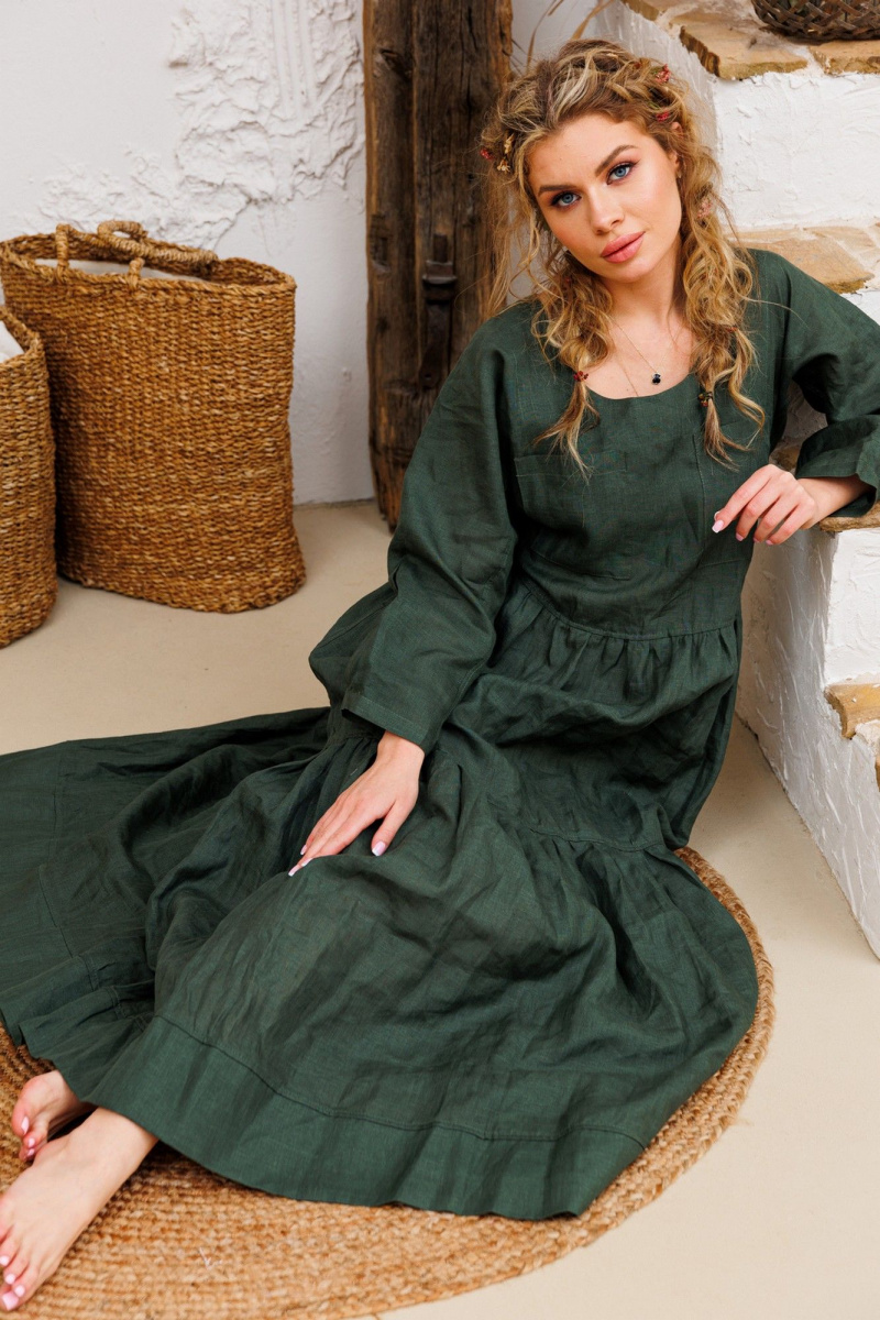 Платья АМУЛЕТ 9922 изумруд