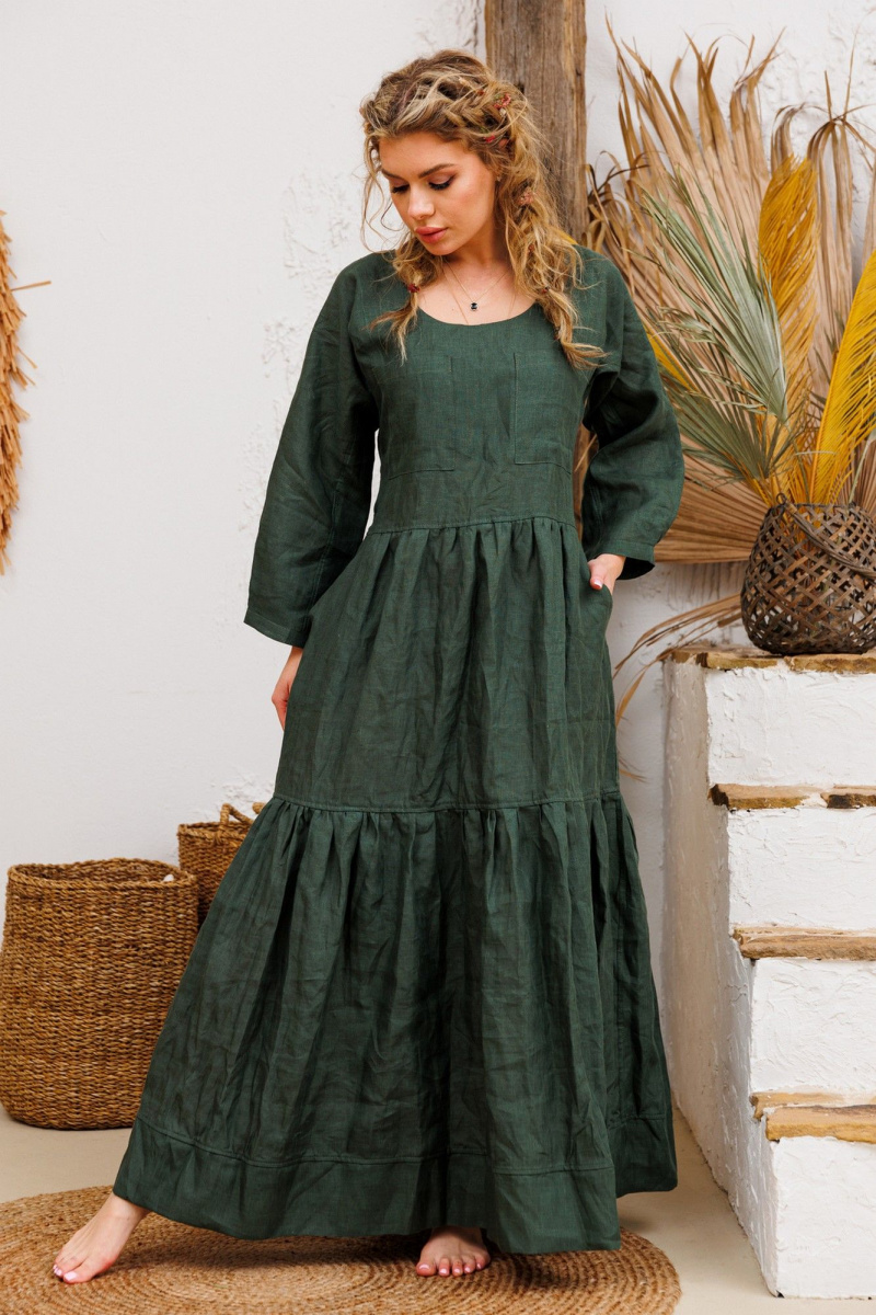 Платья АМУЛЕТ 9922 изумруд