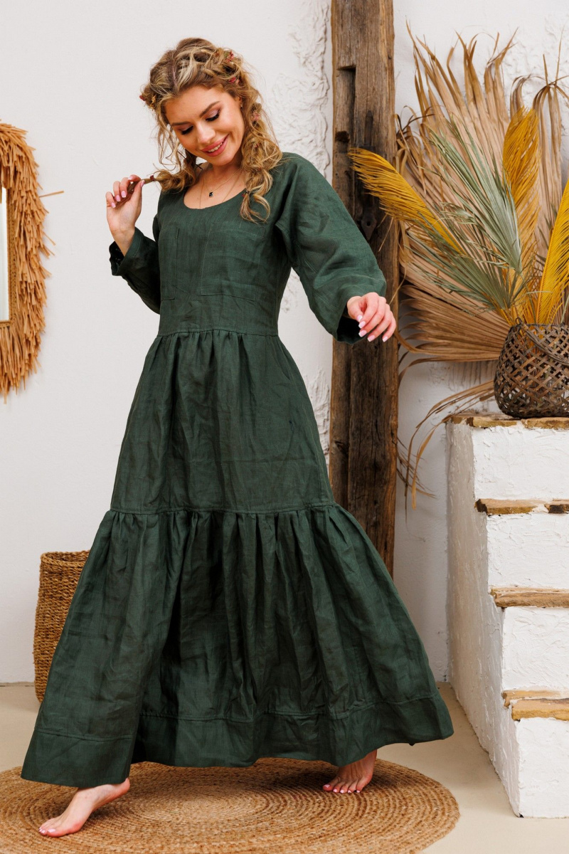 Платья АМУЛЕТ 9922 изумруд