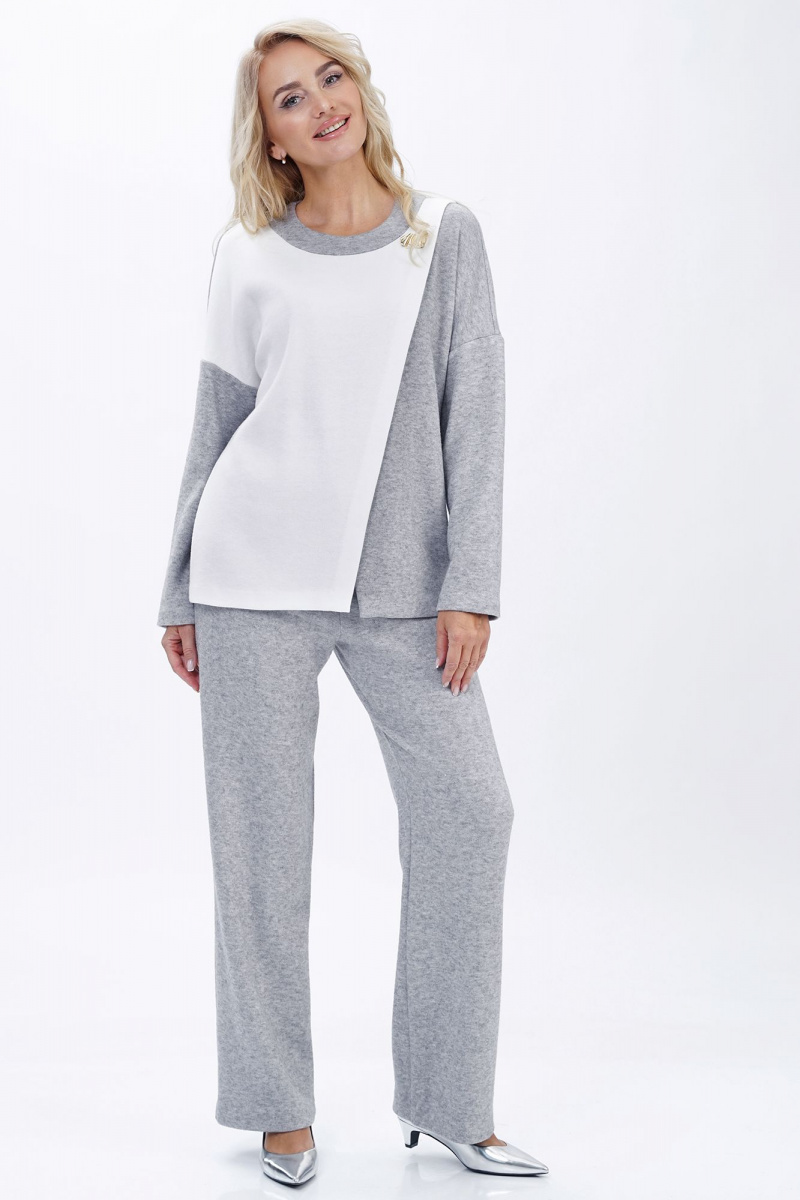 Брючный комплект Alani Collection 2447 серый
