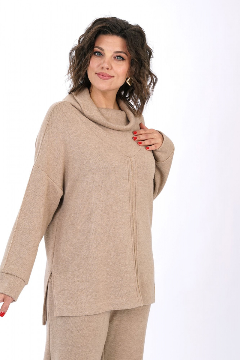 Брючный комплект Alani Collection 2446 бежевый