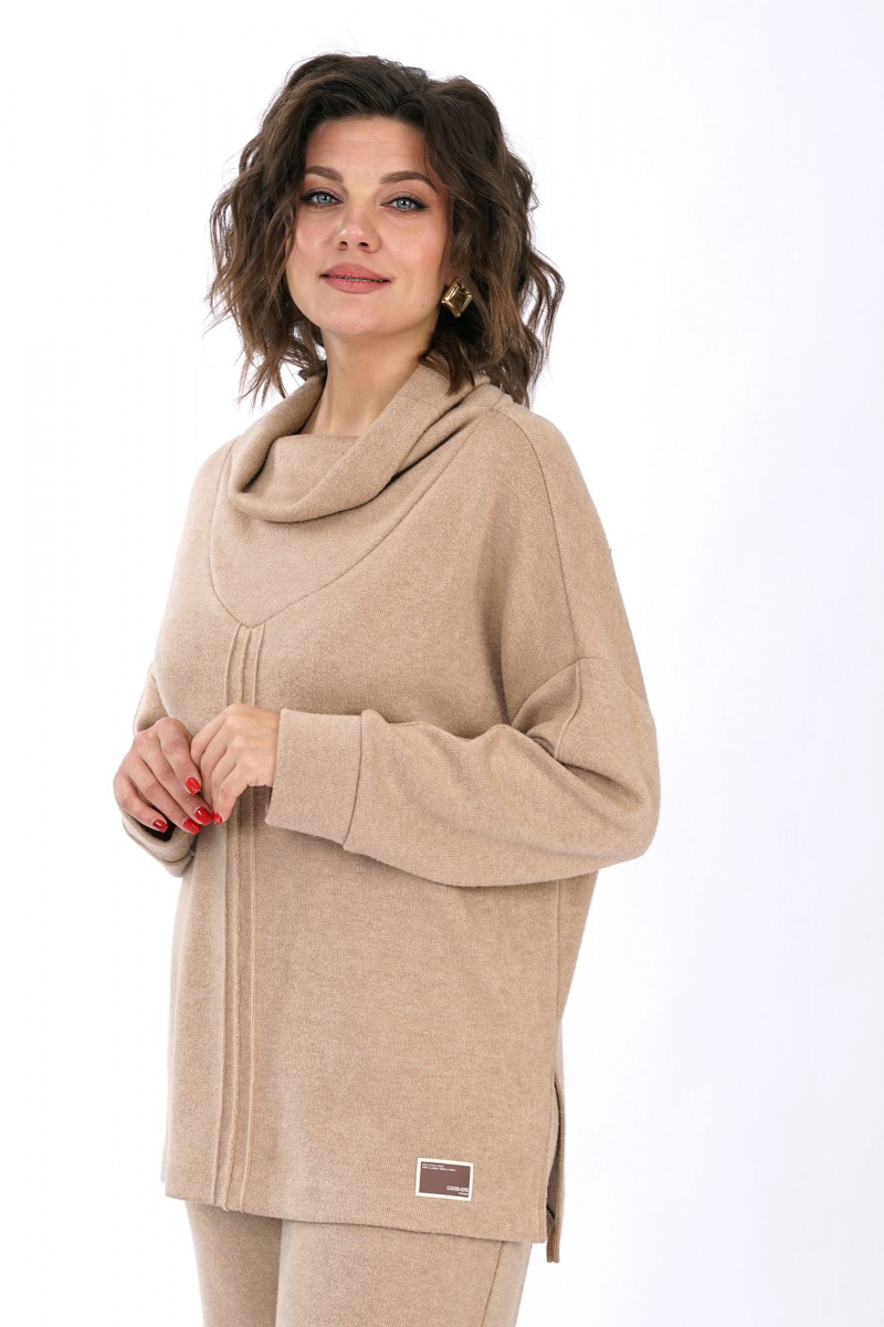 Брючный комплект Alani Collection 2446 бежевый
