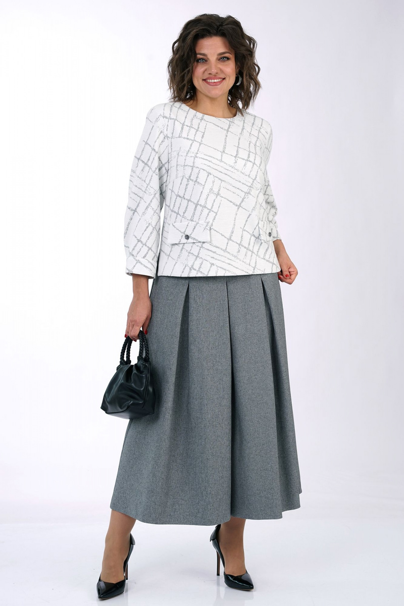 Брючный комплект Alani Collection 2456 серый
