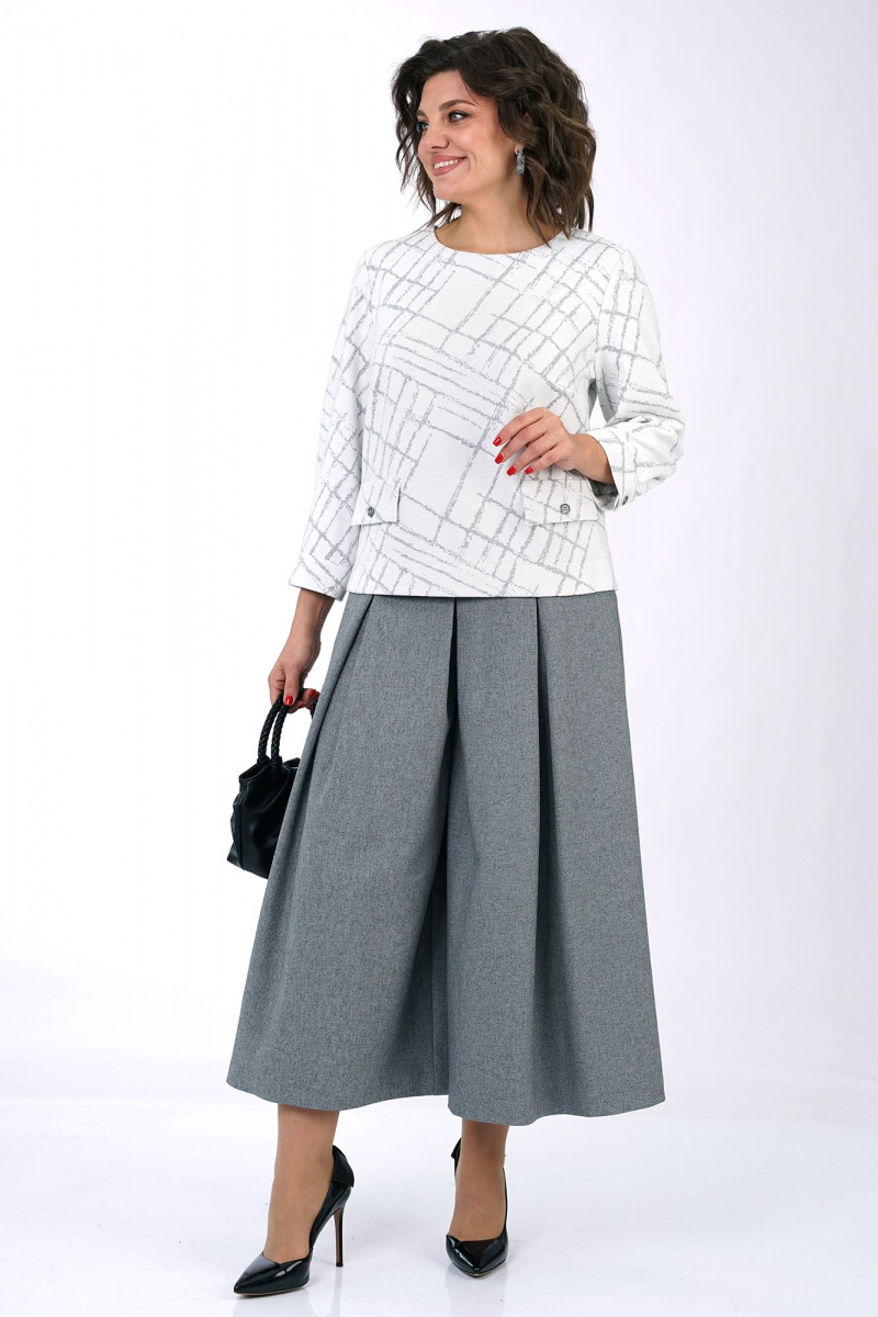 Брючный комплект Alani Collection 2456 серый