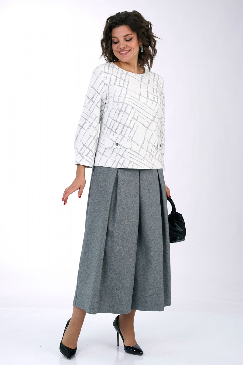 Брючный комплект Alani Collection 2456 серый
