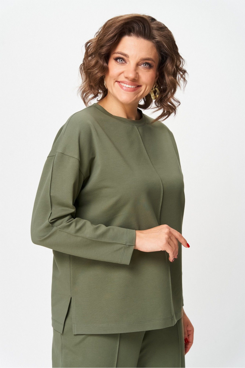 Брючный костюм Rumoda 2144_дл. зеленый