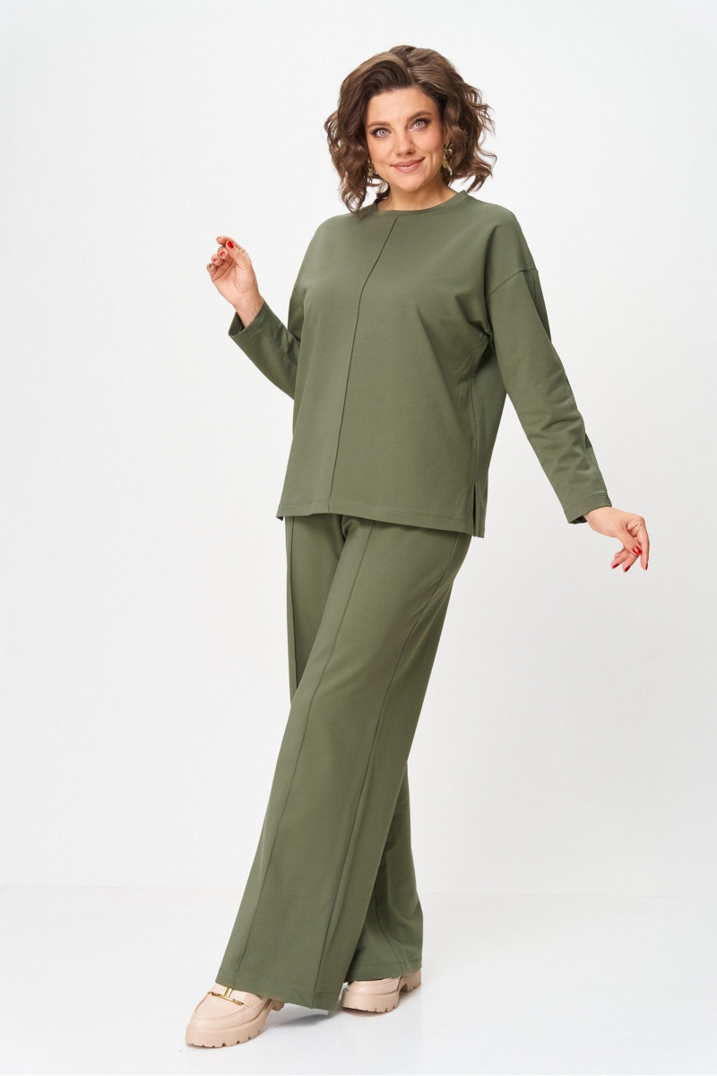 Брючный костюм Rumoda 2144_дл. зеленый