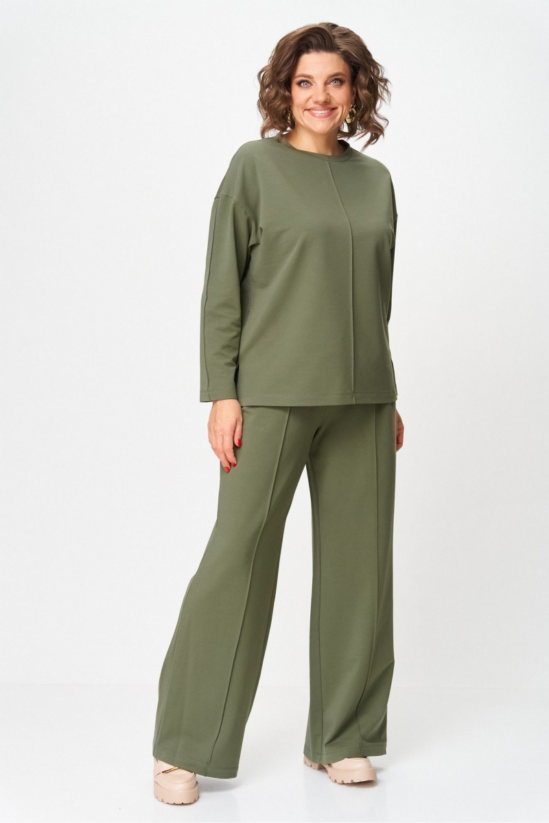 Брючный костюм Rumoda 2144_дл. зеленый
