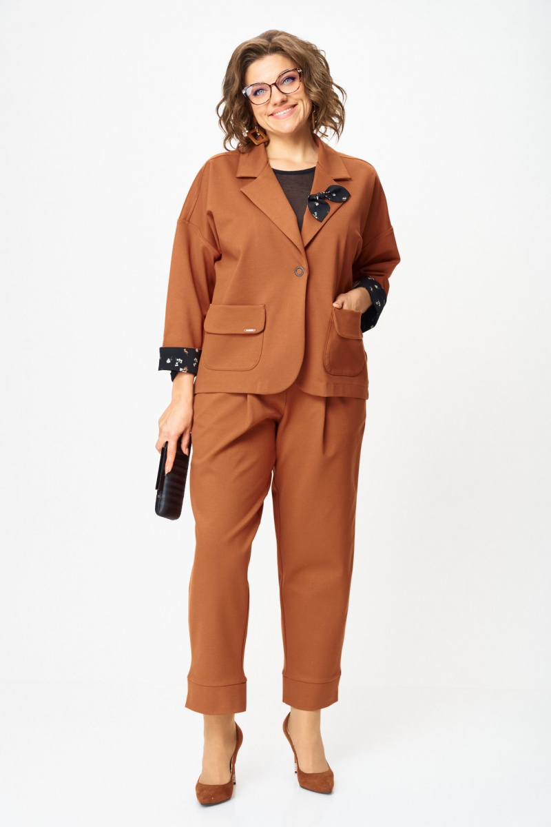 Брючный костюм Michel chic 1437 виски