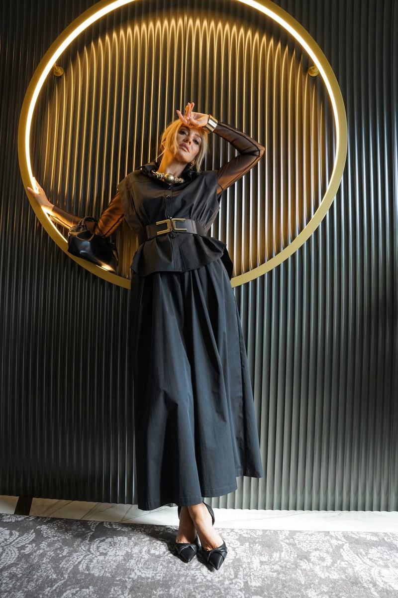 Брючный комплект Alani Collection 2435 черный